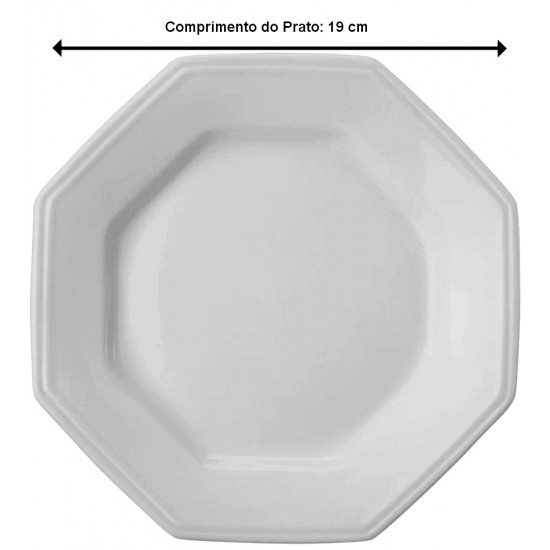 Prato Para Sobremesa 19cm Prisma Porcelana Schmidt
